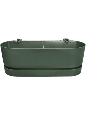 Elho Pot Greenville Easy Balcony D25cm - Leaf Green - Happy City Plants