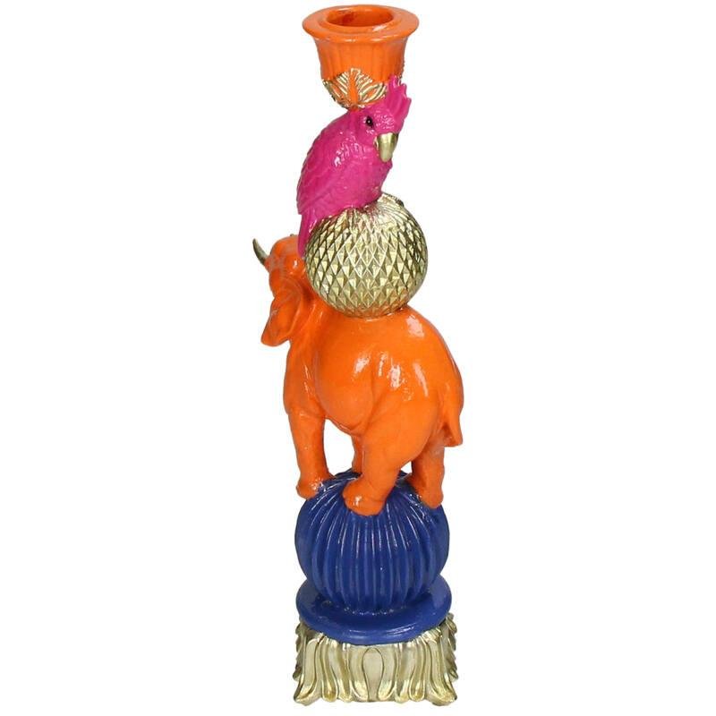 Kandelaar - Oranje Olifant ↑ 26 cm - Happy City Plants