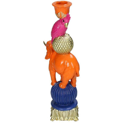 Kandelaar - Oranje Olifant ↑ 26 cm - Happy City Plants
