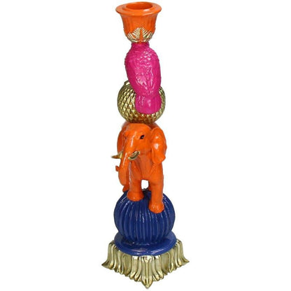 Kandelaar - Oranje Olifant ↑ 26 cm - Happy City Plants