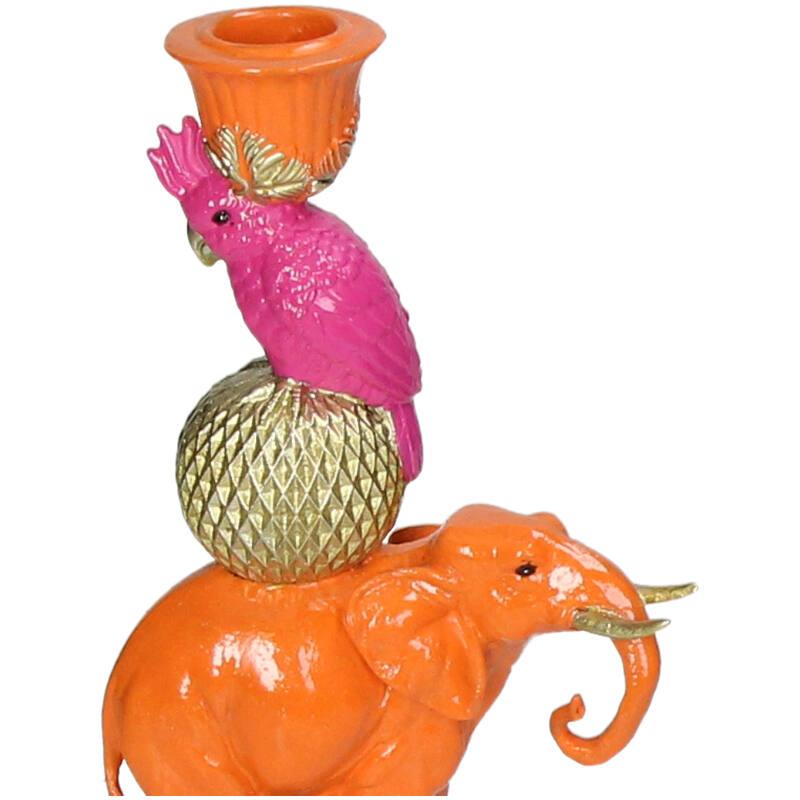 Kandelaar - Oranje Olifant ↑ 26 cm - Happy City Plants