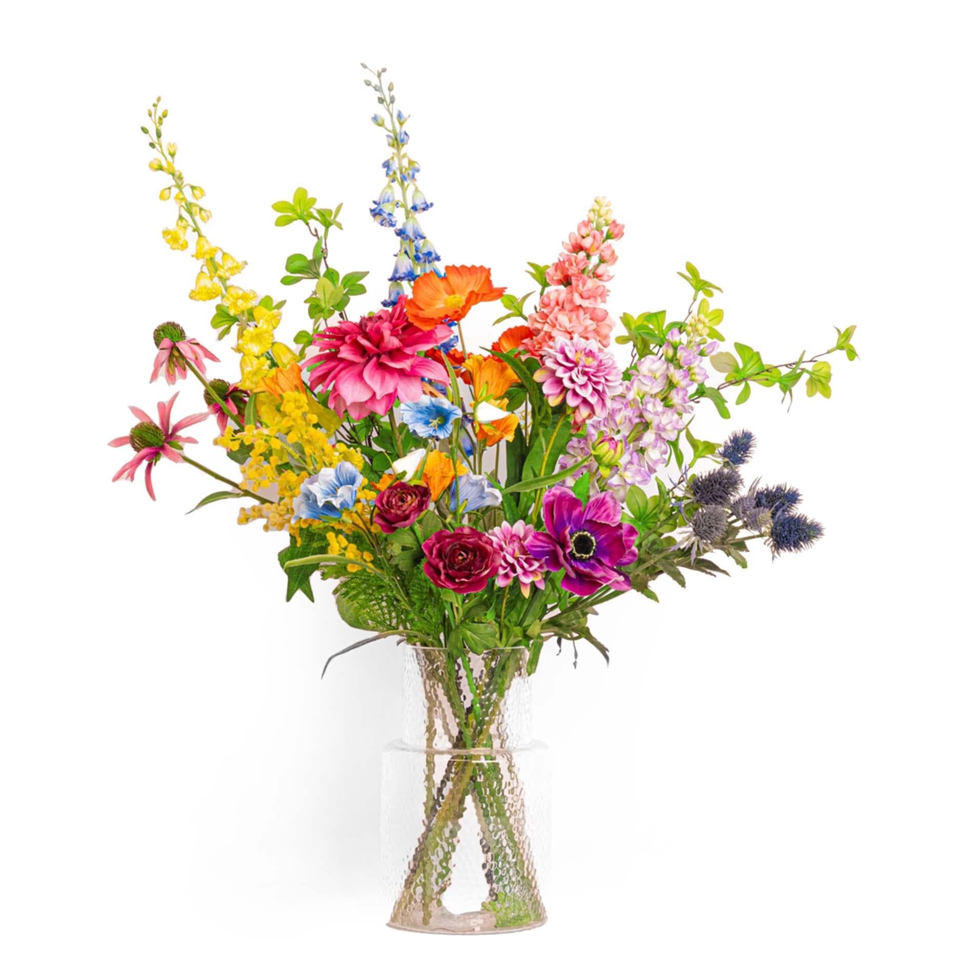 Kunstbloemen boeket - Bold & Bright - 70 - 80 cm - Happy City Plants