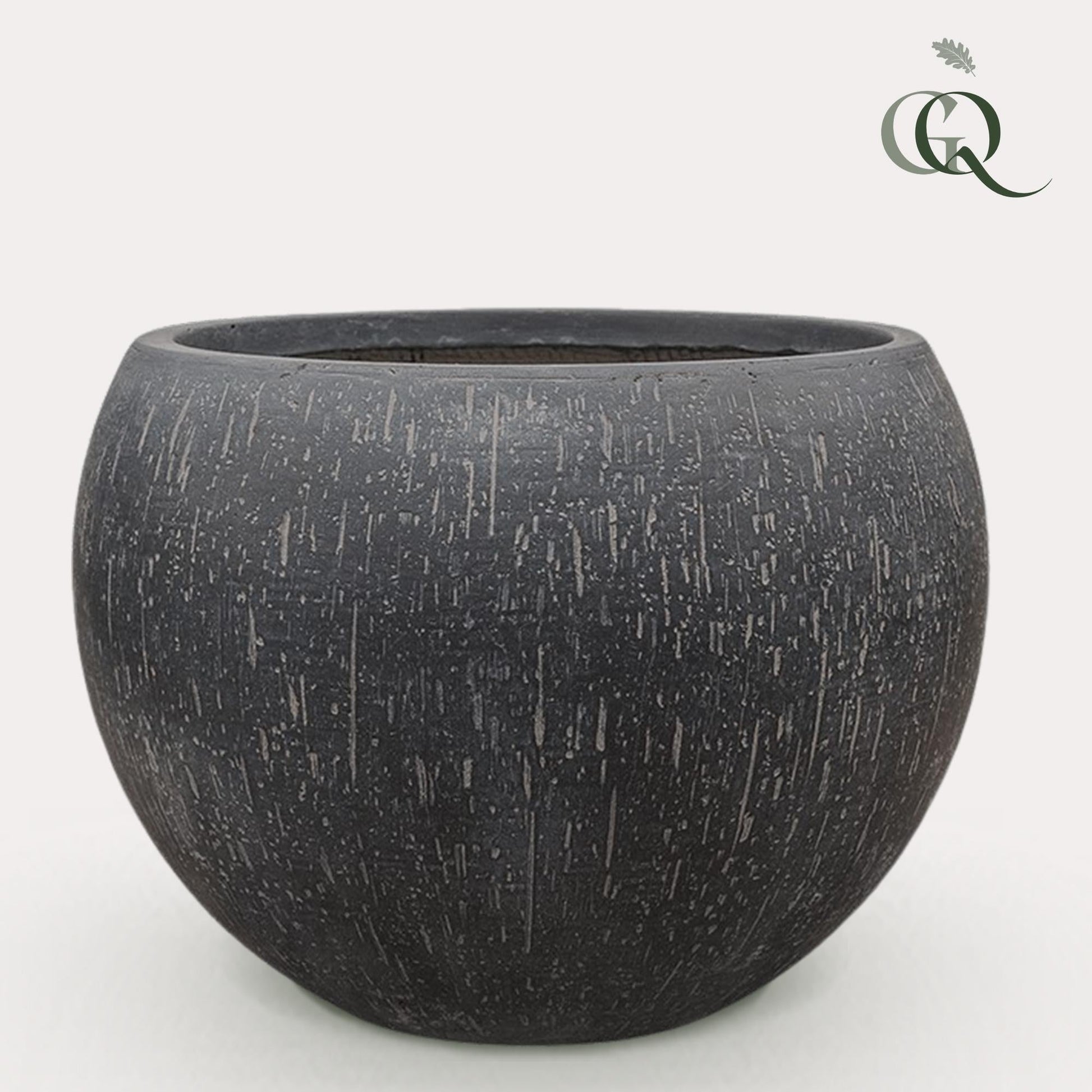 Pot - Anthracite - Raindrop Globe - XL - H30 W42 - Happy City Plants