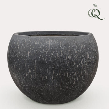 Pot - Anthracite - Raindrop Globe - XL - H30 W42 - Happy City Plants