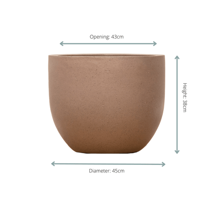 Pot Grigio New Egg Bronze - D55 x H46 - Happy City Plants