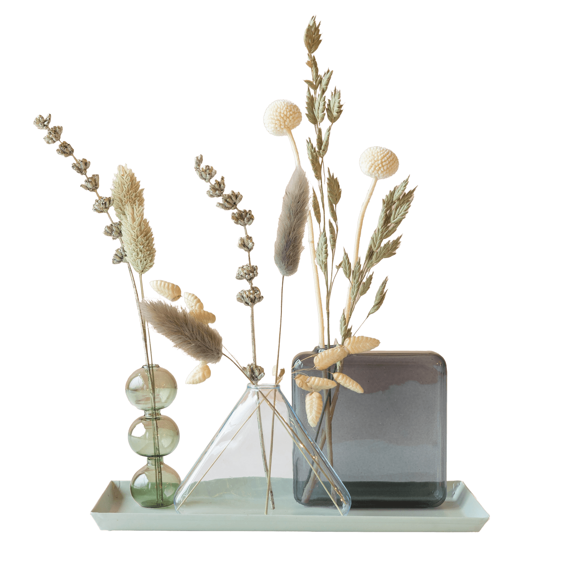 Stijlvol Droogbloemen Cadeau met Vaasjes – Duurzaam & tijdloos brievenbuscadeau 🌸✨ - Happy City Plants