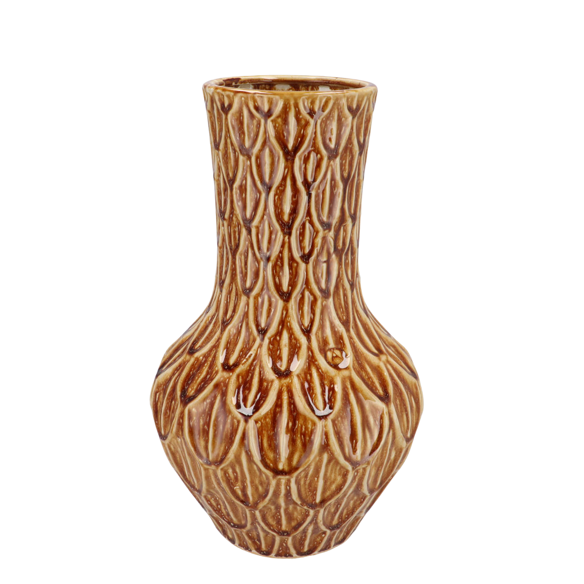 Vaas steen M - H39 W23 - Boa Brown