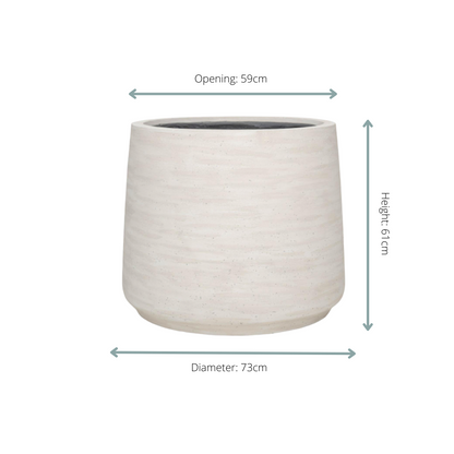 Jumbo Patt Ivory Washed - D73xH61