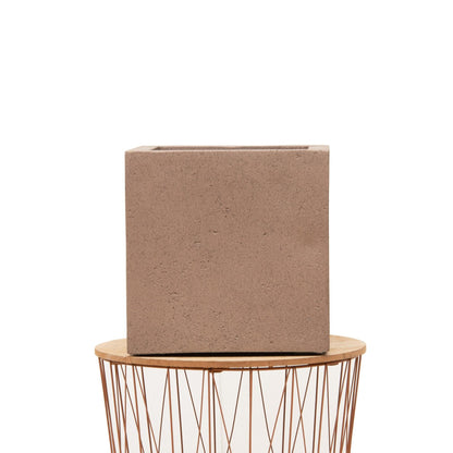 Pot Fabien – Stijlvol, Tijdloos &amp; Functioneel Vierkant Brons - D50 x H50