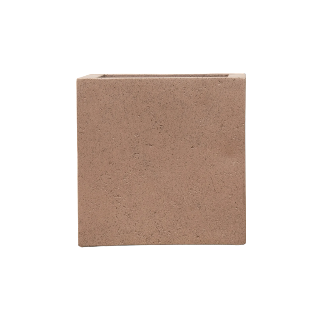 Pot Fabien – Stijlvol, Tijdloos &amp; Functioneel Vierkant Brons - D50 x H50
