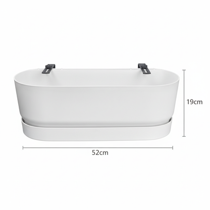 Elho Pot Greenville Easy Balcony D25cm - Wit