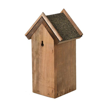 Traditionele Nestkast met Bitumen Dak – Voor de Winterkoning & Mezen - Happy City Plants