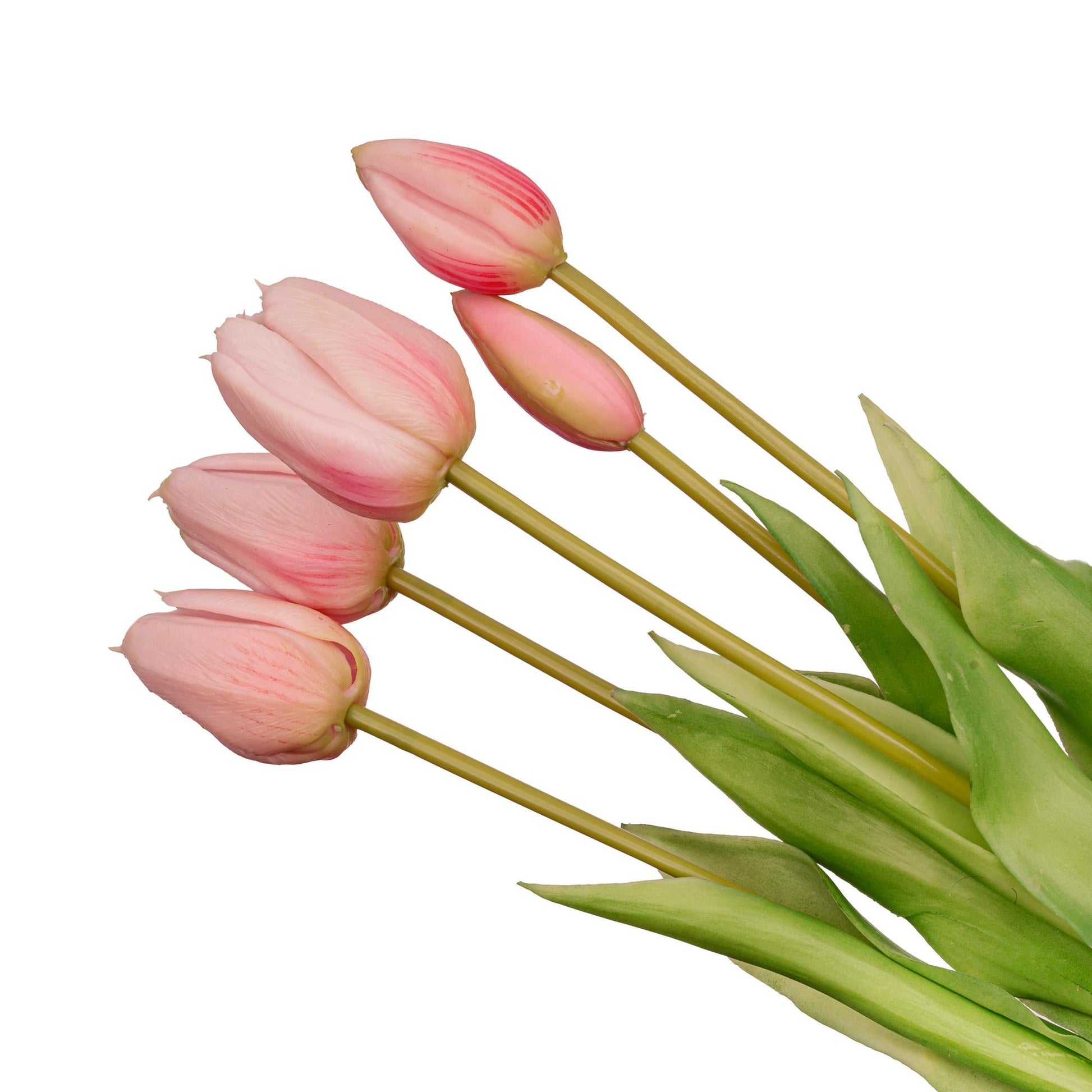 Tulpen Boeket Roze – 10 Real Touch kunsttulpen (42 cm) - Happy City Plants