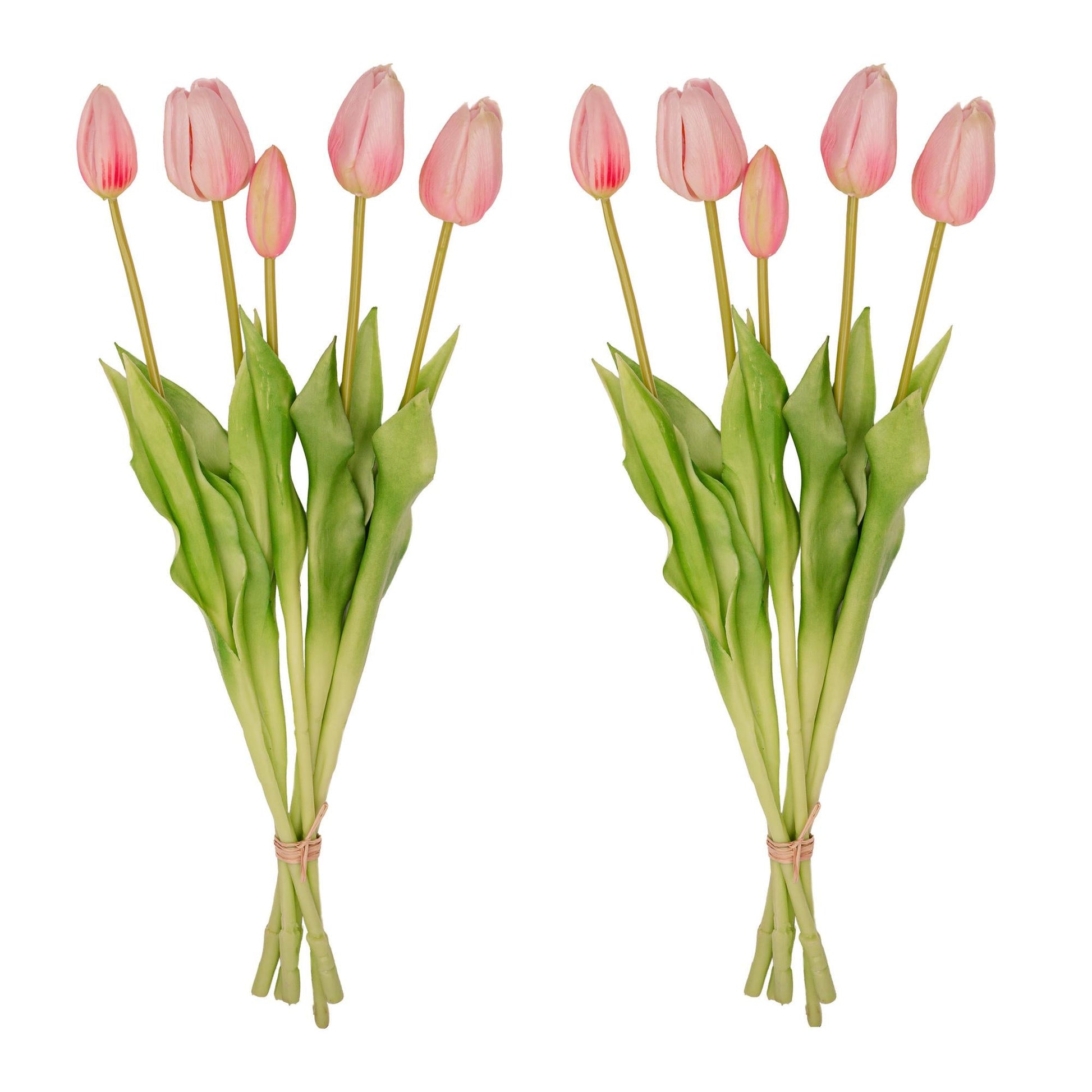 Tulpen Boeket Roze – 10 Real Touch kunsttulpen (42 cm) - Happy City Plants