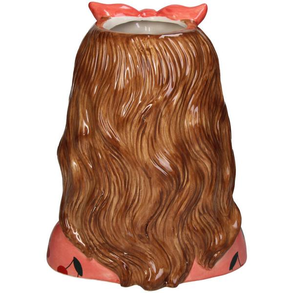 Vaas Fashion Lady ‘Jessie’ 27 cm – Met Bril en Haarband - Happy City Plants