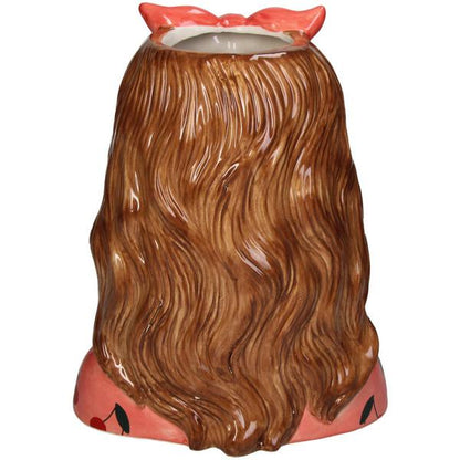Vaas Fashion Lady ‘Jessie’ 27 cm – Met Bril en Haarband - Happy City Plants